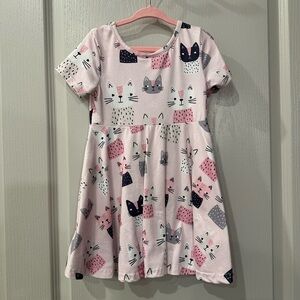 Mila & Rose Cat Dress Short Sleeve, 3T